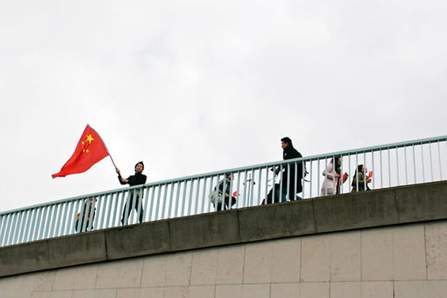 Passage de la flamme olympique à Paris