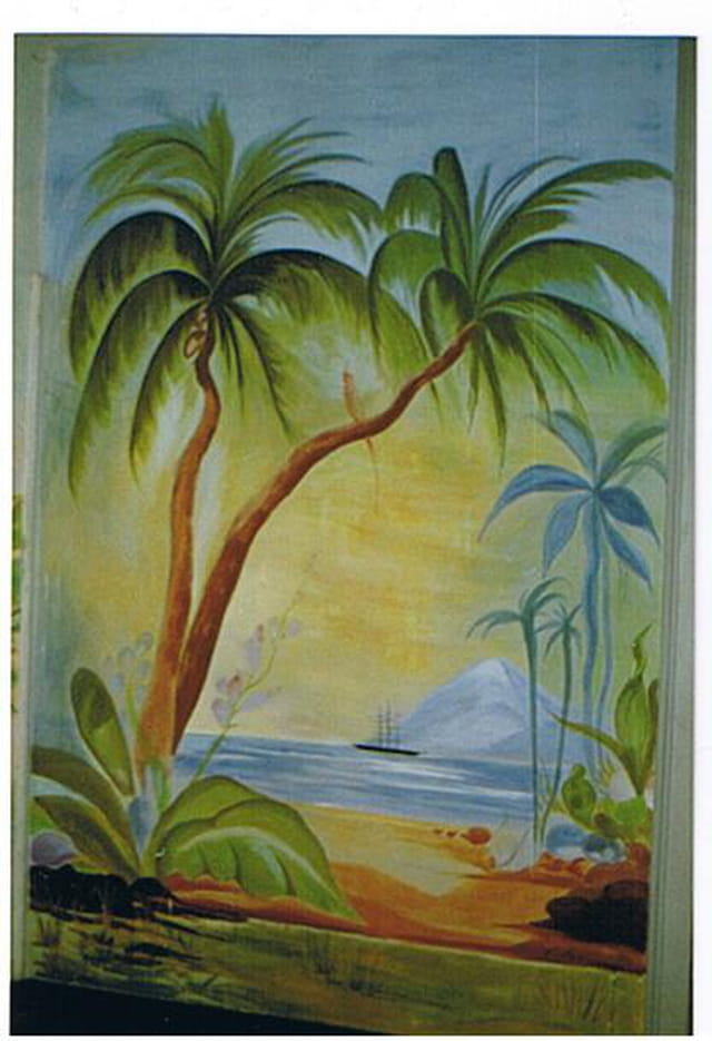 Peinture sur le mur de jeanne l