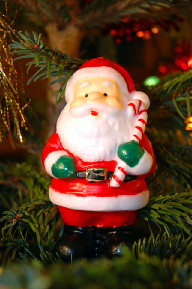 Père noël, dans le sapin