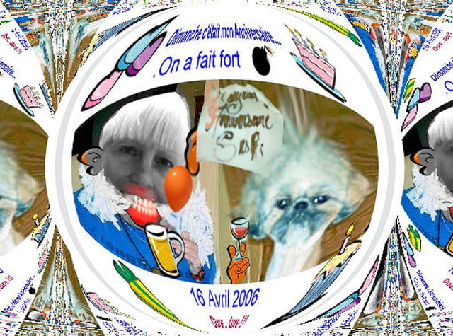 Photo anniversaire montage