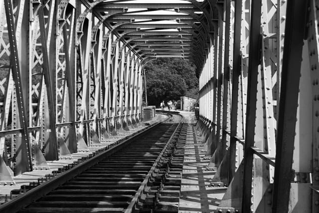 Pont métallique...