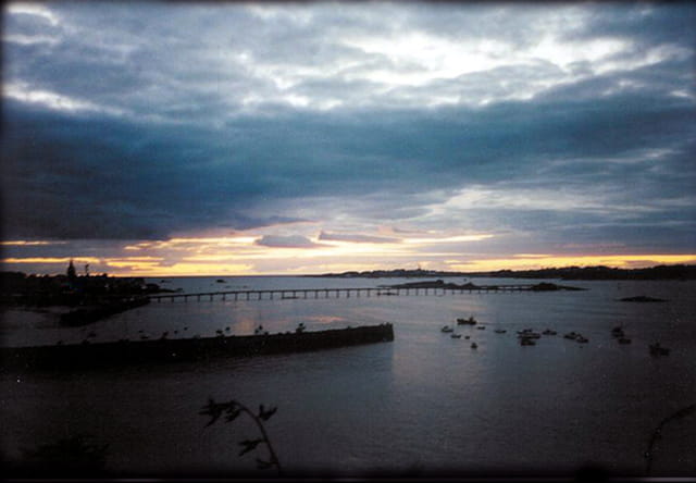 Roscoff port couché de soleil