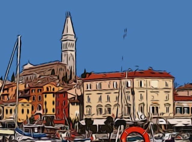 Rovigno en Croatie