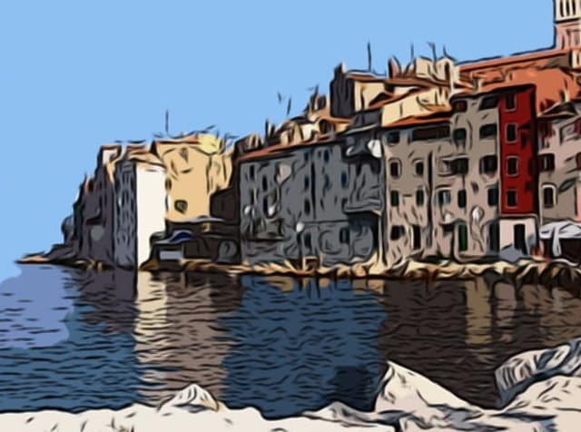 Rovigno en Croatie