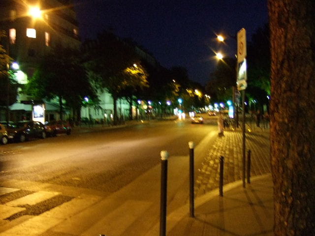 Strange town in the night