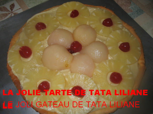 Tarte à la crème pâtissière et fruits