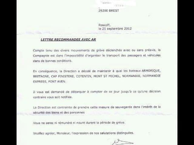 Tous solidaires avec Brittany Ferries!