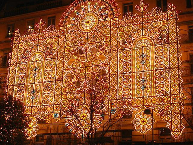 Un mur de lumières !