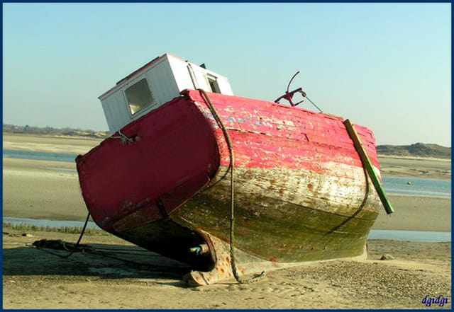 Une coque de bateau