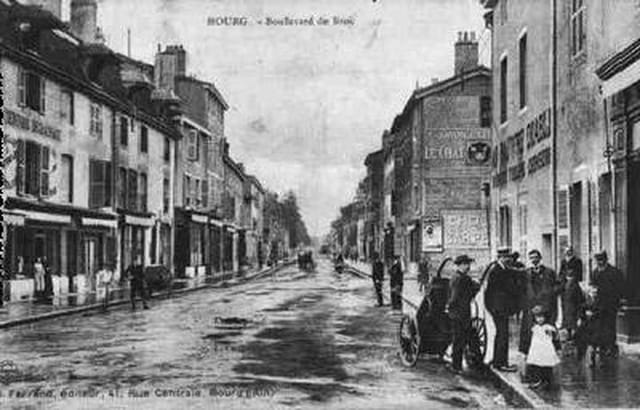 Vieille carte bourg en bresse