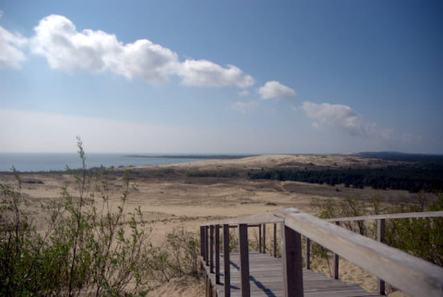 vue sur la dune de Parnidis, la 2° plus haute d'Europe