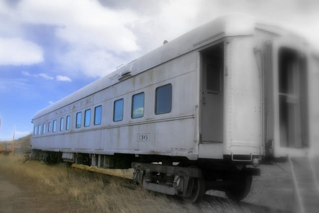 Wagon à l'abandon
